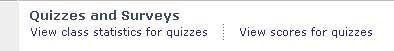 quiz score