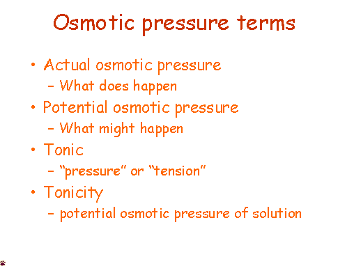 osmotic terms