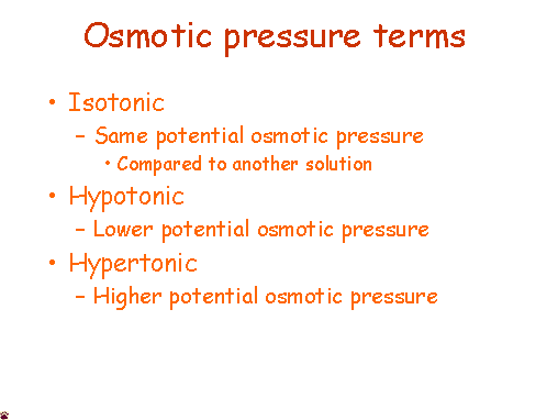 osmotic terms 2